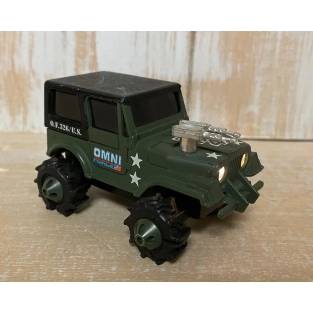 Vintage 1981 Set of 3 LJN Rough Riders 4x4 OMNI Force US Military Trucks *READ